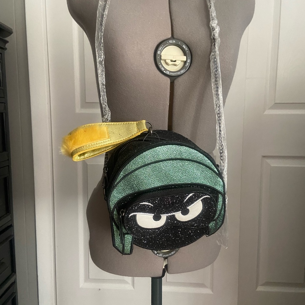 Cathy Daniels Black and Green Crossbody Bag
